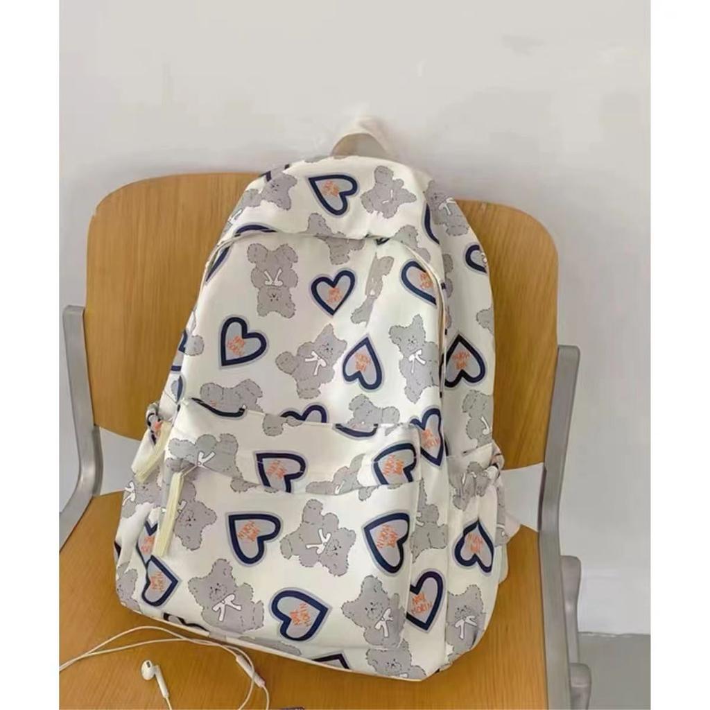 Schoolbag Japanese Cute Bear Soft Girl Girl Schoolbag Female Korean Version High School Student Junior High School Student Backpack Large Capacity 
