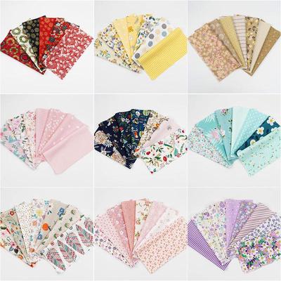 Set de Telas Patchwork de Algodón Puro - Retazos de Tela Estampada para Ropa de Muñecas y Gomas para el Cabello, Proyectos DIY Hechos a Mano