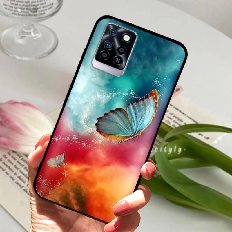 For Infinix Note 10 Plus Case Black Soft silicone TPU Back Cover For Infinix Note10 Pro NFC Phone Case Note 10 Pro Plus Bumper