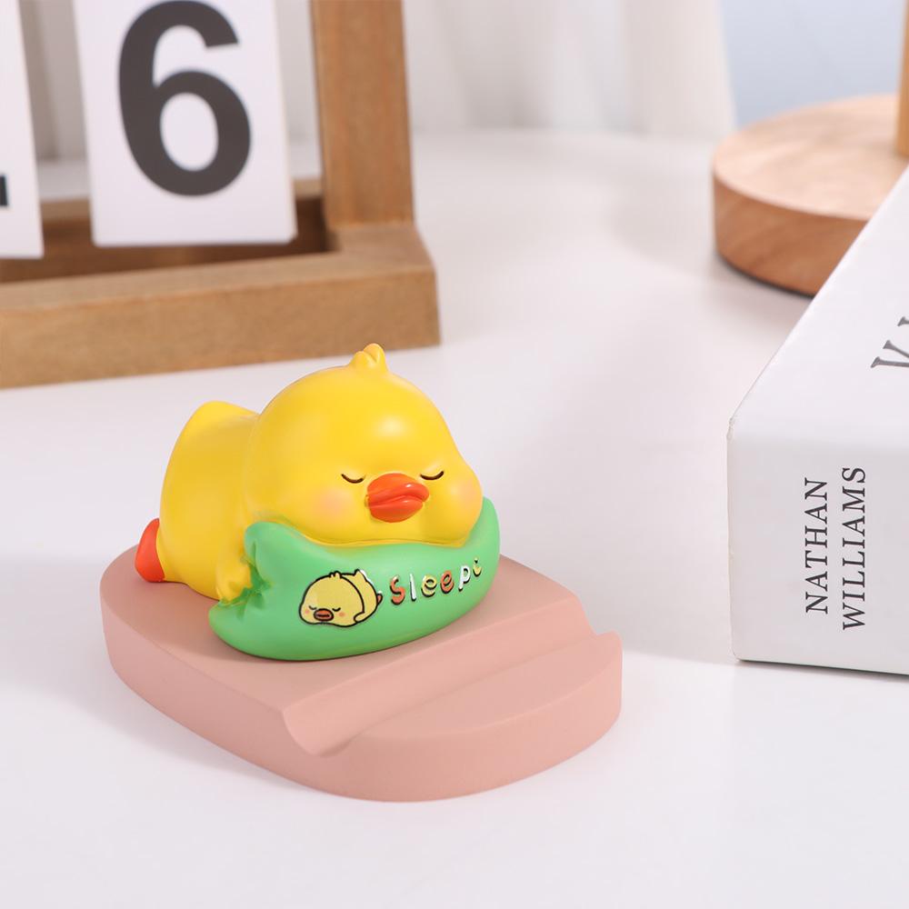 Resin Doll Doll Mobile Phone Stand Figurine Model Phone Bracket  Desk Decoration