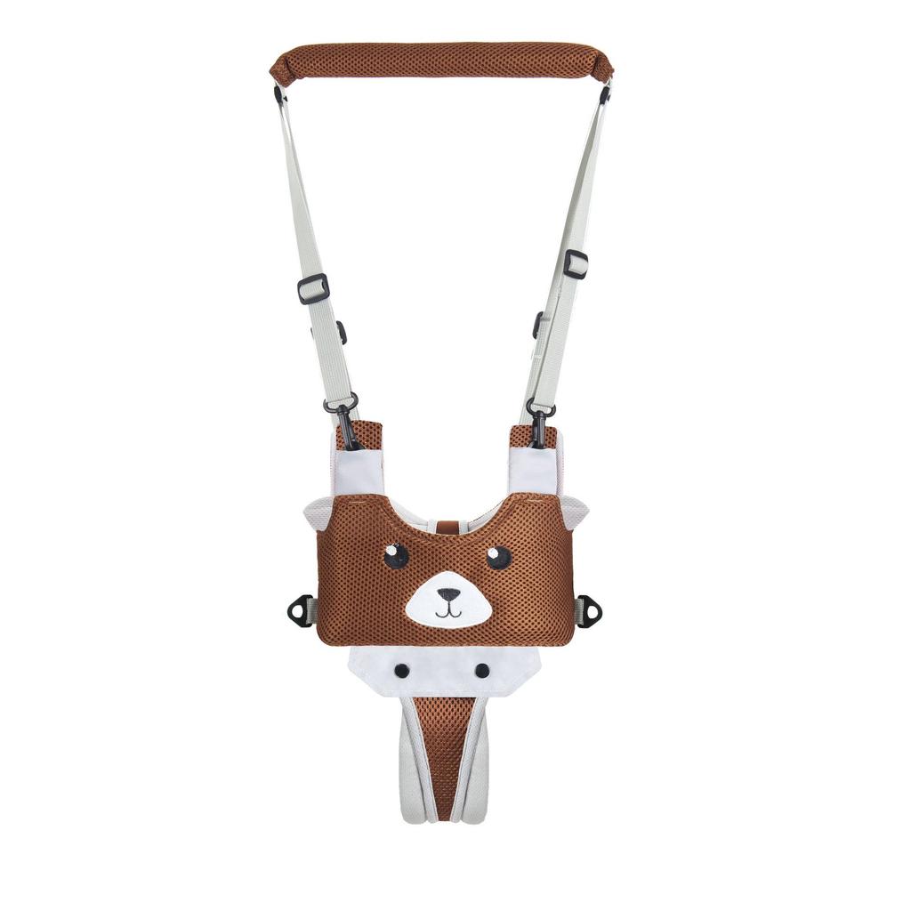Baby Walker Mesh Breathable Bear Style, Baby Walking Traction Belt & Multifunctional Basket