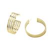 European and American Jewelry Fashion Personality Exaggerated Irregular Cold Wind Metal Earrings C-shaped Large Earrings Earrings