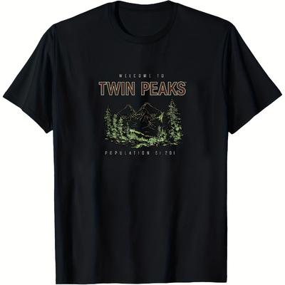 Twin Peaks TV Drama Theme Tshirt Fan Exclusive Mens Tshirt Summer New Style Unisex Casual Tshirt