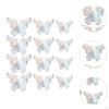 12 Count 3D Hollow Butterfly Wall Stickers for Event Decoration in Multiple Sizes