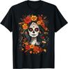 NEW LIMITED De Los Muertos La Catrina Day of the Dead Sugar Skull Women T-Shirt