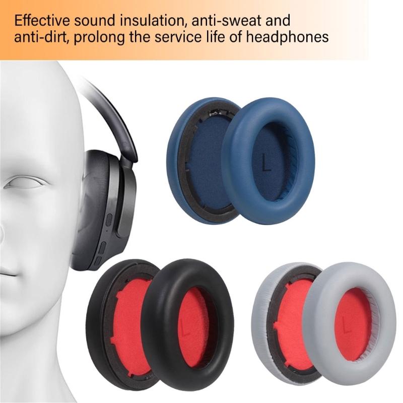 Replacement Protein Leather Earpads Ear Pad for SonoFlow Headphones Ear Cushions Earmuffs Ear Cover