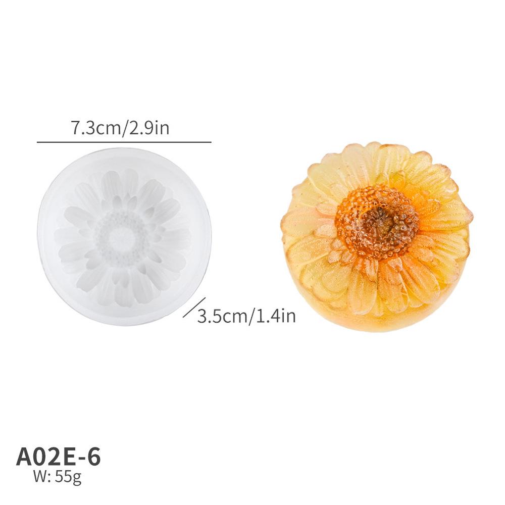 3D Floral Silicone Mold: 19 Flower Shapes for Fondant, Cake, and Candle DIY