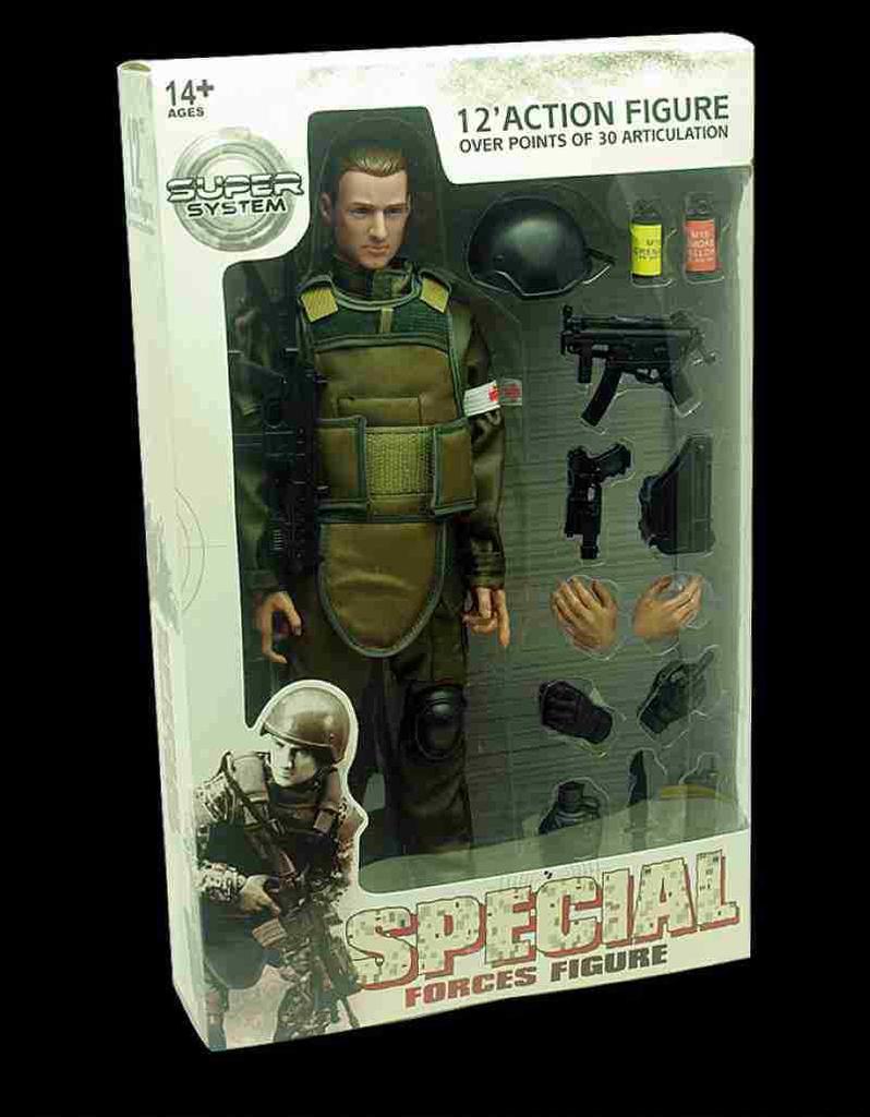 Action Figure Soldato Militare 1/6 30cm - Polizia Esercito, Modello Da Collezione Con Accessori