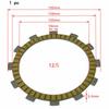 For Suzuki GV1200 GL GV1200 Madura 1985 1986 Total 10PCS 9+1 Motorcycle Friction Clutch Discs Plates