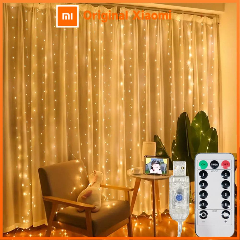 Xiaomi 100-600LED Birthday Decoration LED 8 Mode Christmas Light USB Curtain String Light Wedding Fairy Light Navidad New Year 2026