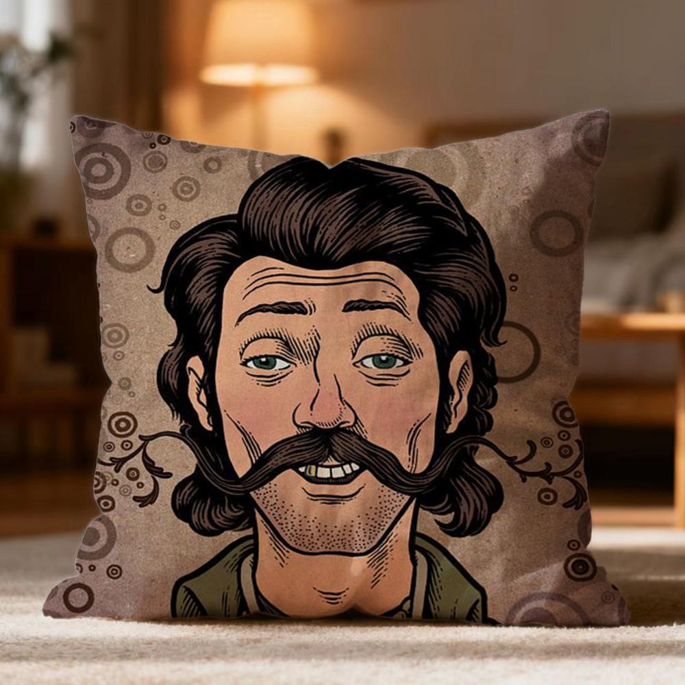 Fashion J-JJohn Misty Cushion Cover Soft Washable Pillow Case Multi-Scene for Couch Bed Travel Office Use