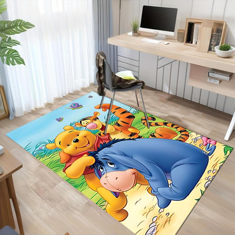 Pooh Friends Jungle Carpet For Playroom Bedroom Living Room Sofa Home Decorkids Game Area Rug Nonslip Floor Mat