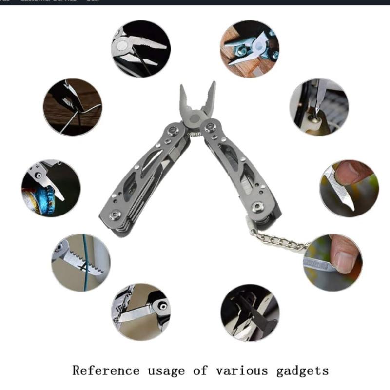 Mini Multitool Outdoor Small Pliers,Pocket Multitool Pliers with Knife,Smart Plier,Bottle Opener,Double-sided Polishing Multools