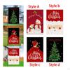 Banner Christmas Decorative Garden Flag Linen Ornament Accessories Courtyard