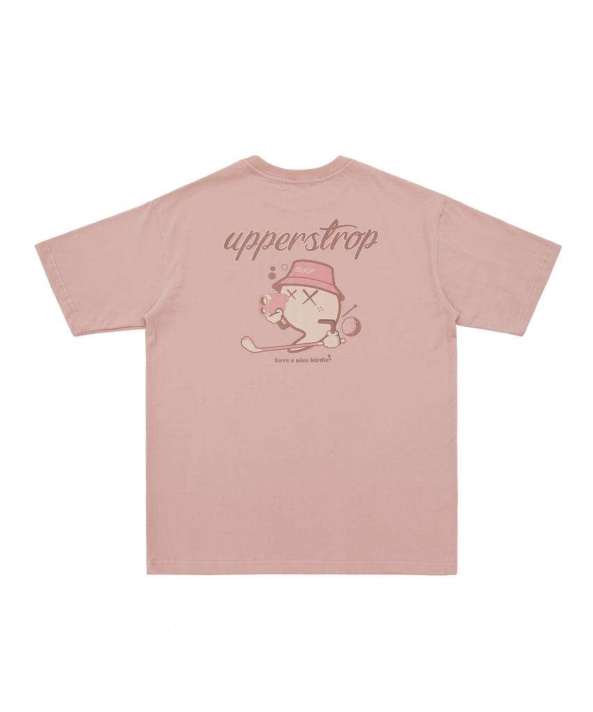 UPPERSTROP [Up3060] Upst Golf Rounded Comma Short Sleeve T-Shirt Pink
