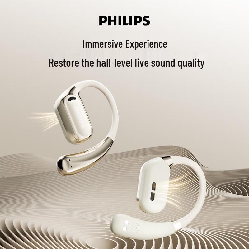Philips TAT3739 Open-Ear Clip-On Sports Bluetooth Headset