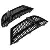 Front Bumper Fog Light Grille 8V3807681AE Fog Lamp Grill Trim for A3 8V S‑Line 2016‑2020 Gloss Black