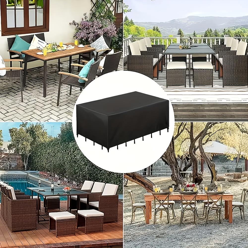 Heavy-Duty Outdoor Patio Sofa Cover with Drawstring Closure – Designed for Outdoor and Patio Furniture Protection