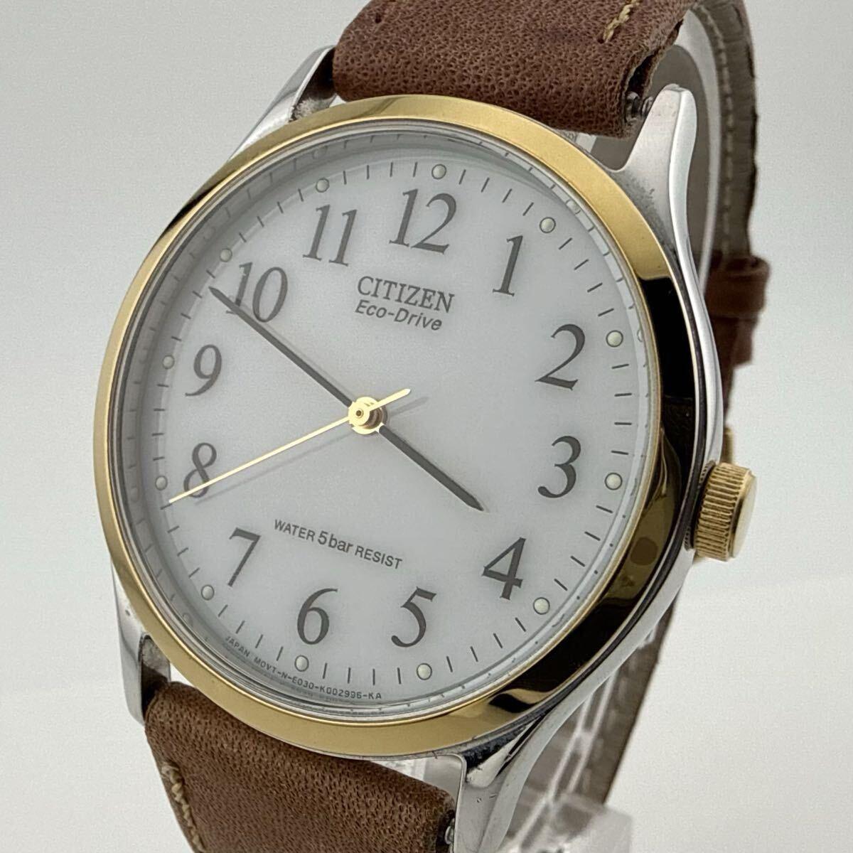 CITIZEN Citizen Eco-Drive E030-K001676 Мужские часы На солнечной батарее [K441]