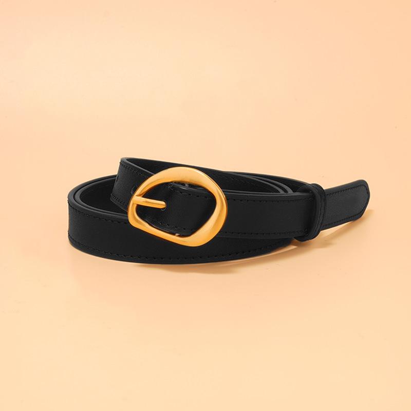 Trade New Women'S Leather Pin Buckle Belt Decoration Fashion With Jeans Belt High-End Belt