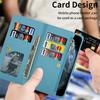 For iPhone 17 Pro Case Starry Sky Carving Leather Wallet Phone Cover with Wrist Strap