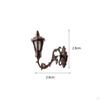 2 Pieces Miniature Street Lights Hanging Lamp Ornament Toy Accessory 1:12 Vintage Wall Models