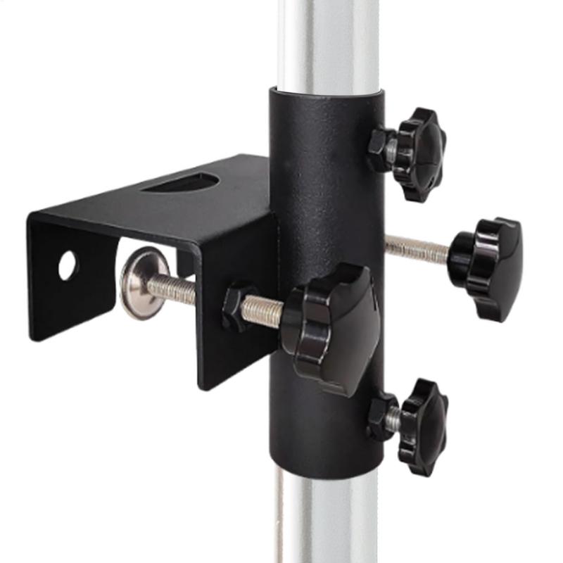 Patio Umbrella Clamp Adjustable Metal Umbrella Stand Portable Heavy Duty Parasol Base For Outdoor Patio Deck Beach Garden Yard