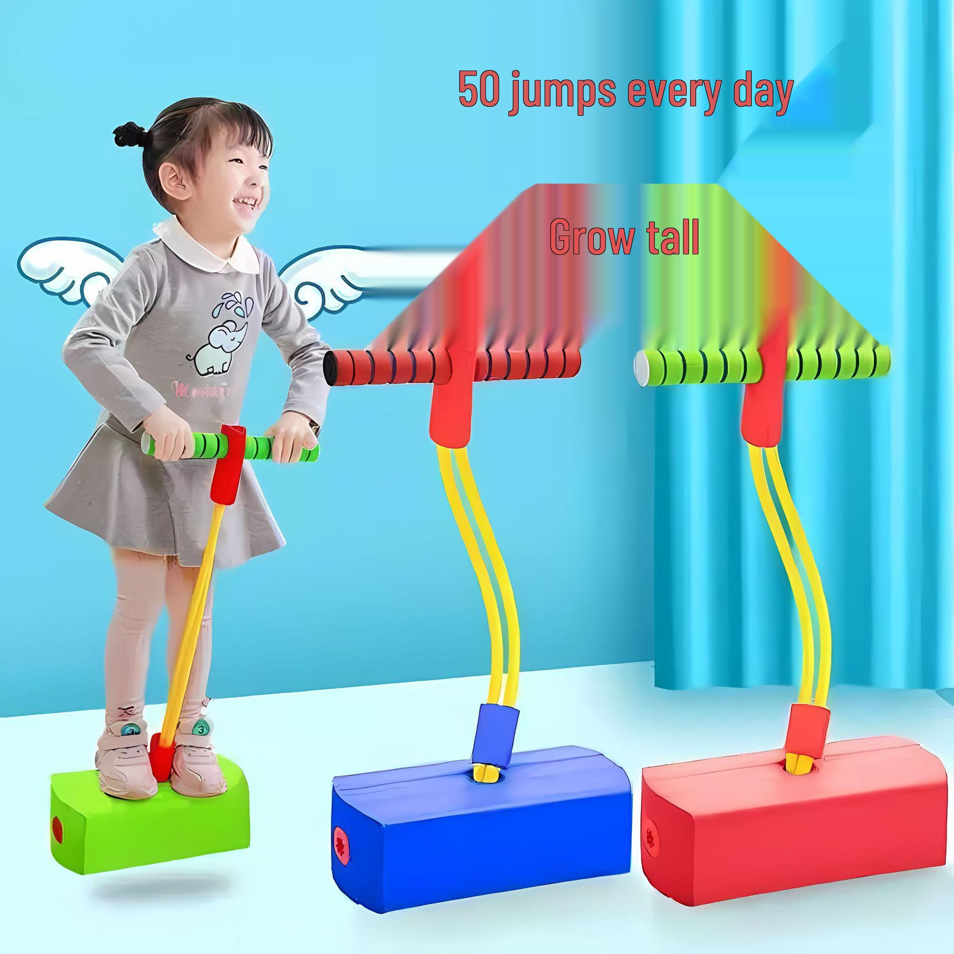 

Kids Frog Jump Balance Pogo Stick for High Jump Fitness & Growth синій