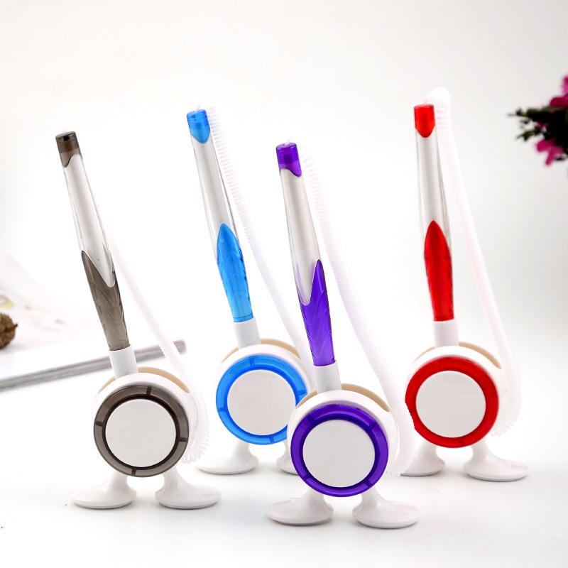 1Pc Hospital Bank Hotel Front Desk Signature Pen, Feet Can Be Glued To The Desktop Signature Pen