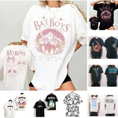 Summer Fashion Print T Shirt Men Short Sleeves Harajuku High Street Fashion T-shirt Man Women Summer Tops