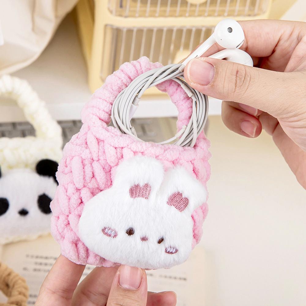 Adorable Plush Cartoon Animal Coin Purse & Earphone Case