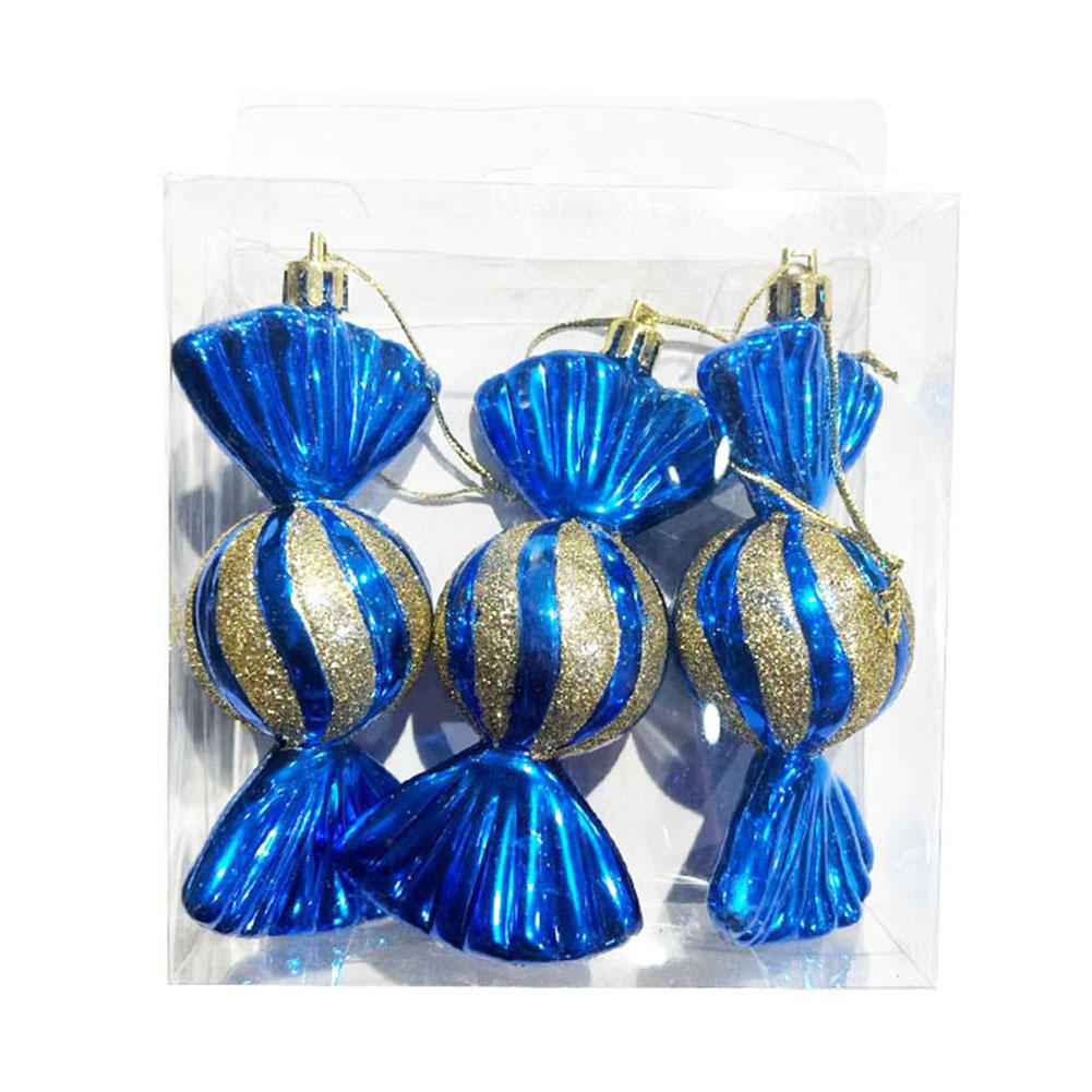 Christmas Tree Ornament, Xmas Glitter Candy Ball, Shatterproof Material, Lightweight Design, Festive Addition to Home Decoration