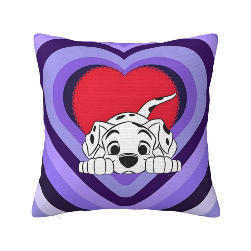 Custom Cartoon Dalmatians Disney Cushion Cover 101 Anime Kawaii Dog Velvet Nordic Throw Pillow Case Home Decor