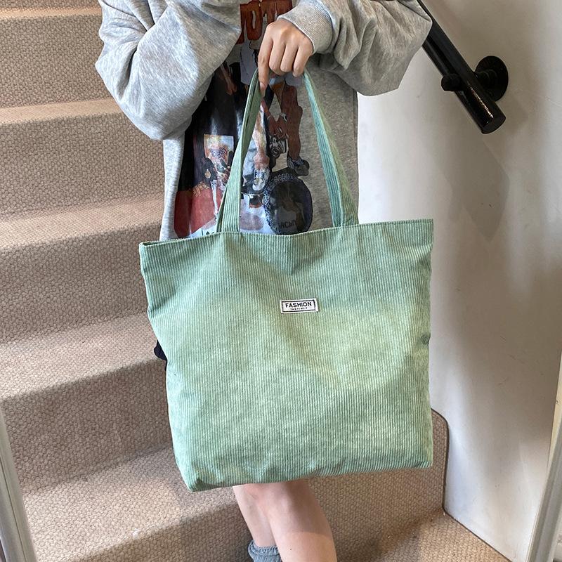 Women's Bag Corduroy Large-capacity Tote Bag Women's New Shoulder Bag Underarm Bag Handbag