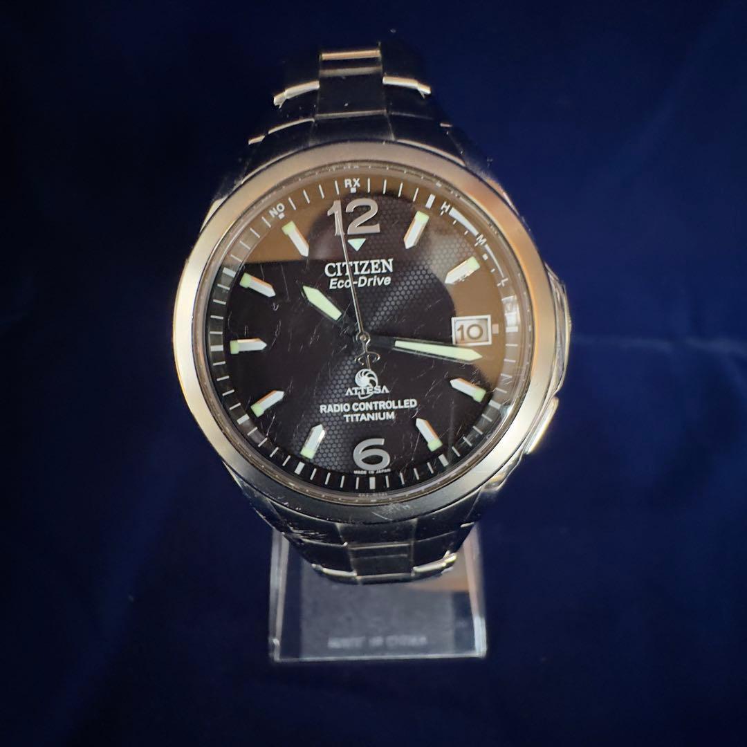 Used [Working Product] CITIZEN Citizen ATTESA Eco Drive Radio Solar Titanium