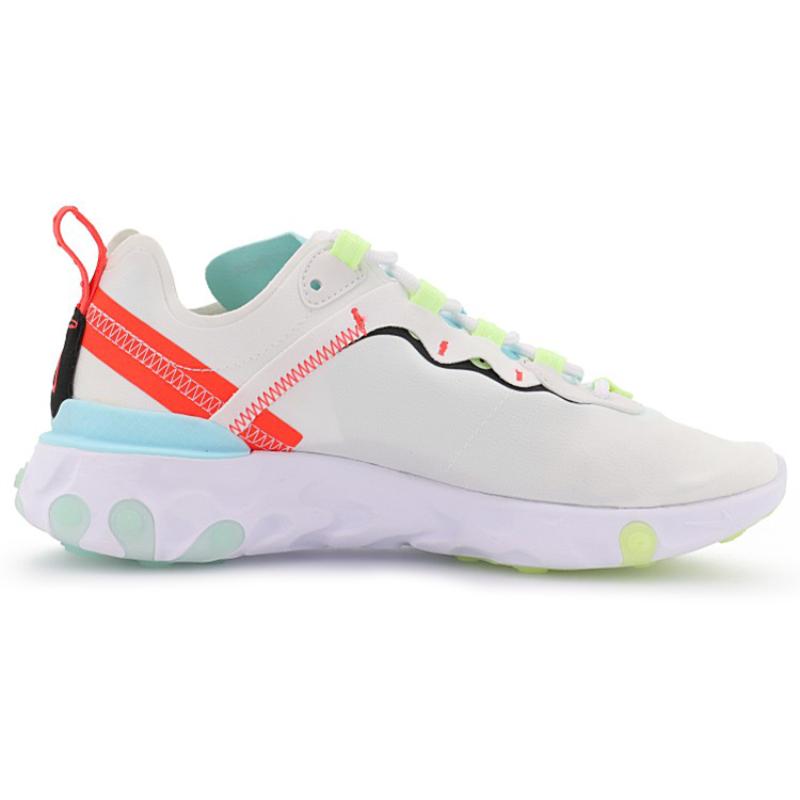 Nike Damskie sneakersy React Element 55 Białe Czarne Niebieskie DB5926-101