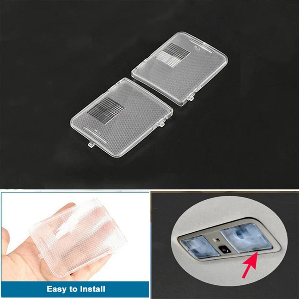 2Pcs Car Rear Roof Dome Map Reading Light Lens Cover For Toyota Camry 2012-2017