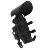 Motorcycle Phone Mount with Vibration Dampener and Safety Lock Adjustable Handlebar Phone Bracket Fo
