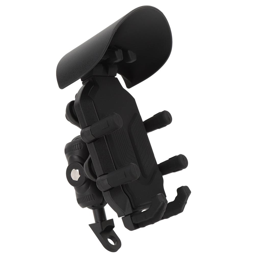 Motorcycle Phone Mount with Vibration Dampener and Safety Lock Adjustable Handlebar Phone Bracket Fo
