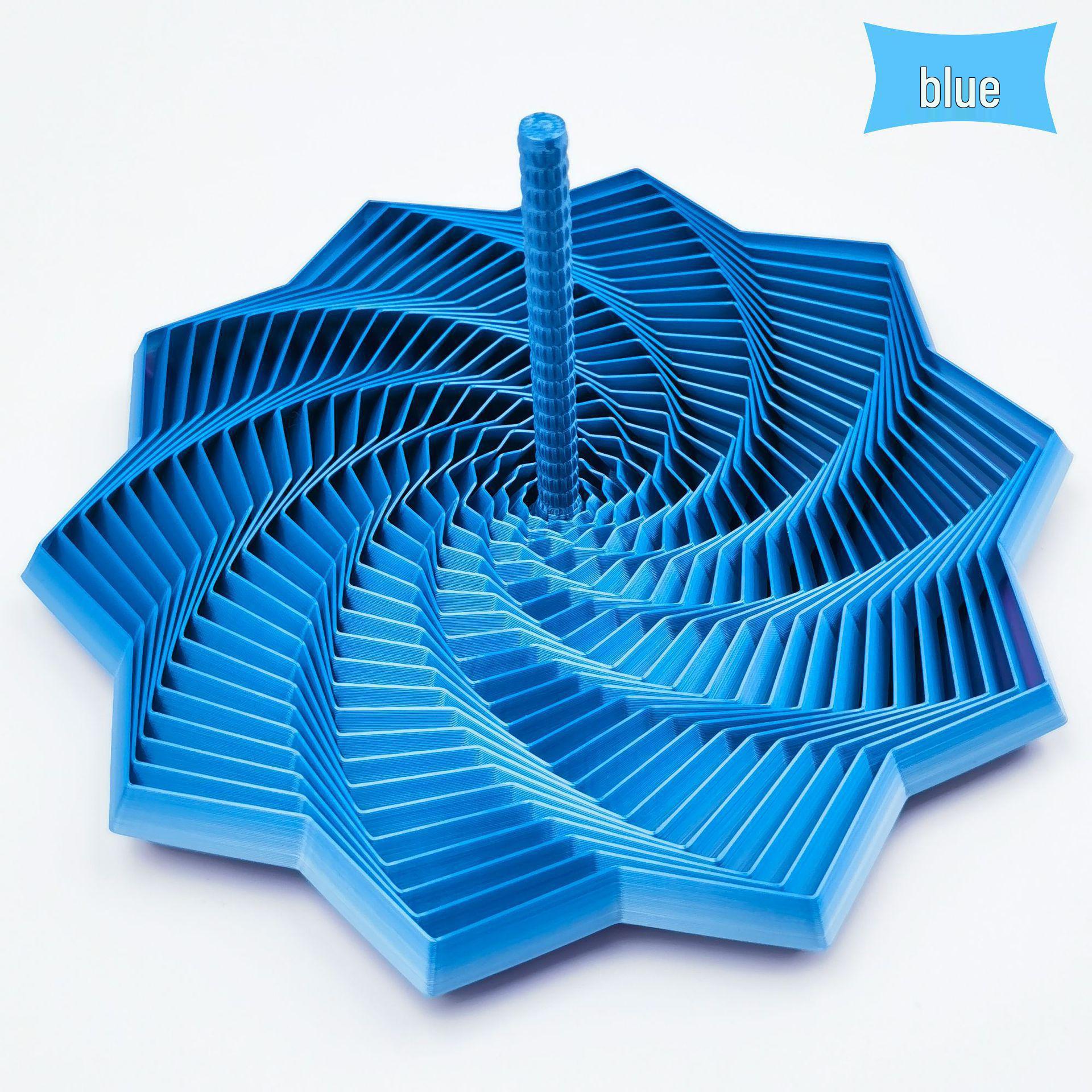 3D Printed Spiral Radish Fidget Tower Decompression Toy Medium (11.8cm)
