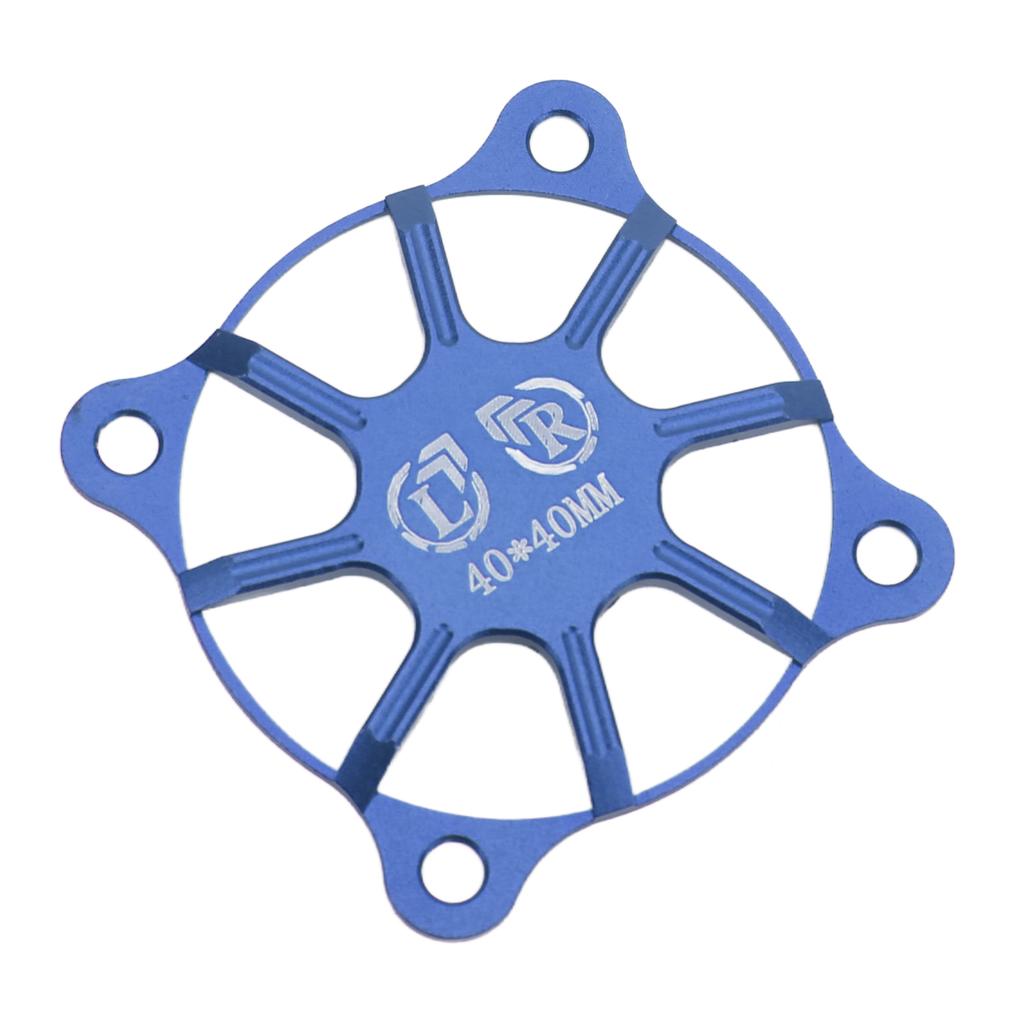 RC Lüfterabdeckung 40x40mm Aluminiumlegierung Schutzzubehörteil für Motor Dunkelblau