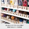 Like-it Shoe Storage Chibi Holder, Beige, 9cm Wide X 26cm Deep X 9cm High, for Children's Shoes, Standing Storage