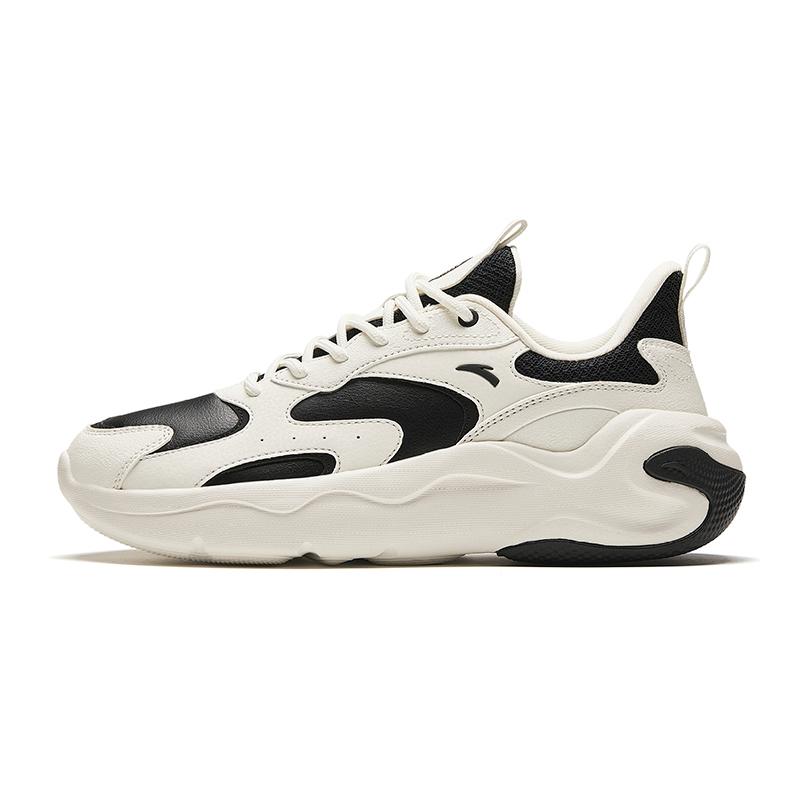 ANTA Women s Xingfeng Retro Chunky Dad Shoes Off White Black 122418813-8 38.5