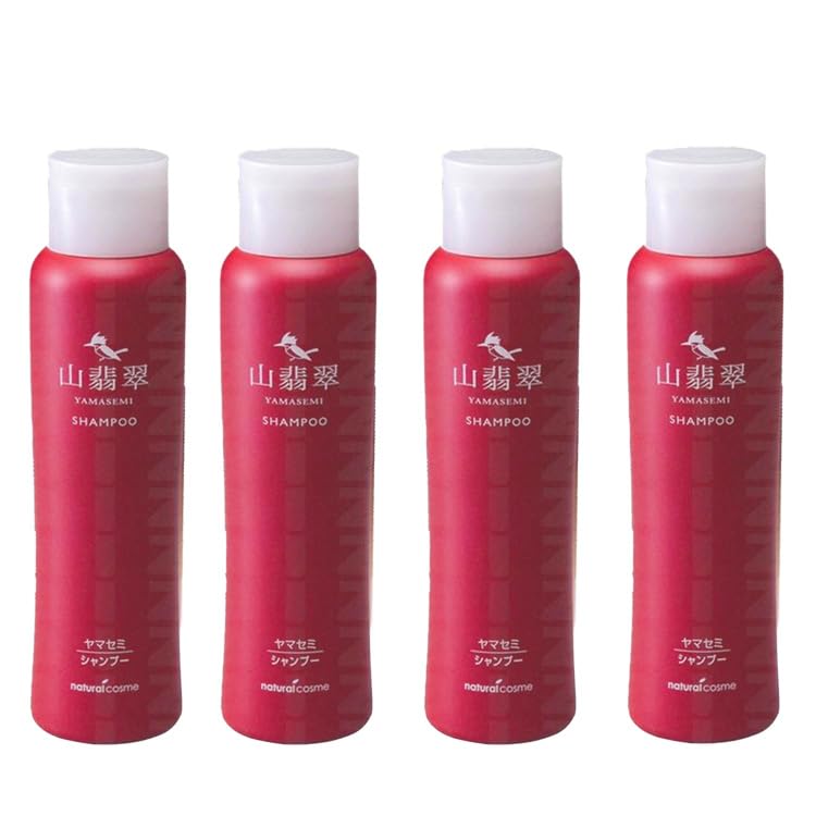 

[Set of 4] Natural cosmetics Yamahisui Kingfisher Shampoo 300ml + original logo sticker included