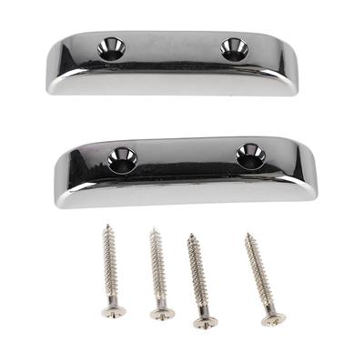 2 Pcs Bass Thumb Rest Plastic Anti Slip Light Weight Jazz Bass Guitar Thumb Finger Rest GM04 Silver