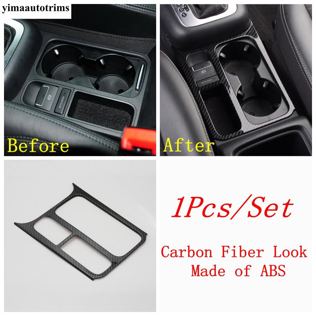 Car Central Control Water Cup Holder Frame Cover Trim Accessories Fit For VW Tiguan MK1 2008 2009 2010 2011 2012 2013 2014 2015