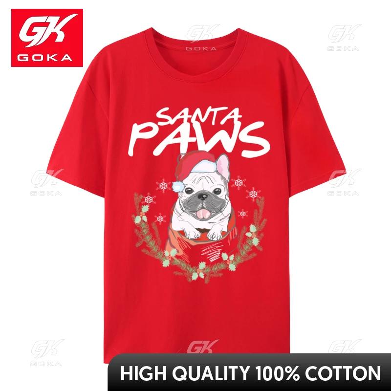 Santa Paws Pug Ugly Christmas Dog T Shirts Printing Causal Tops Tees Animal Hilarious T Shirt Short Sleeveblack Tshirt S
