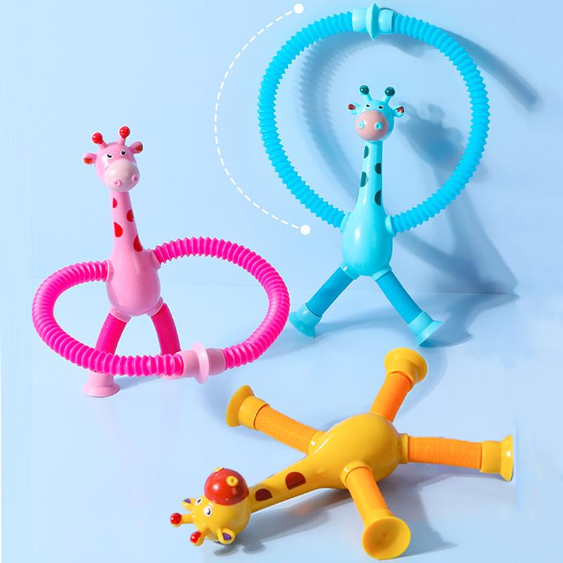 

Telescopic Giraffe Toy Sensory Tube Toddler Giraffe Pop Out Arm Toys Stress Relief Autism Fidget for Kids Party Favors Pop Tubes