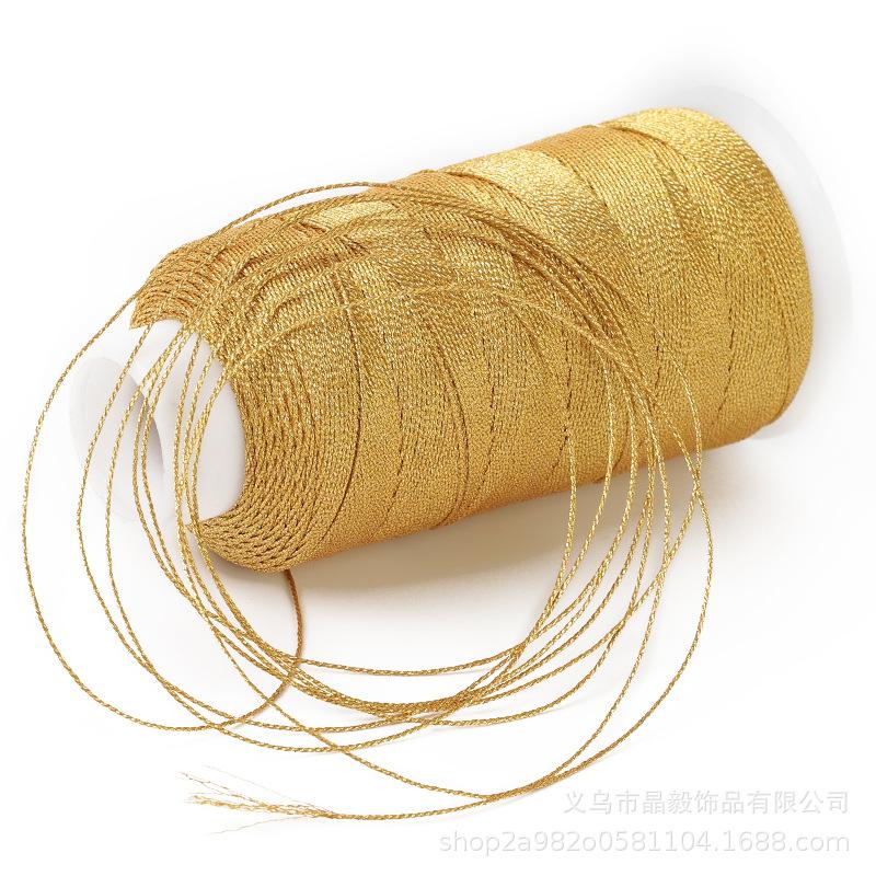 Mehrsträngige Gold- & Silber-Quastenlinie für DIY Handgefertigtes Weben, Perlenarbeiten, Armband, Halsketten Basteln.