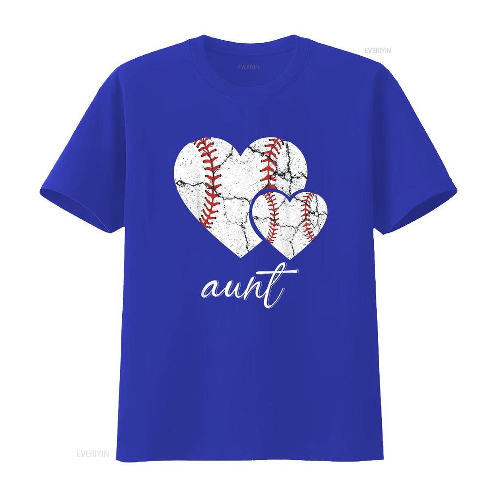 Mens T Shirt Baseball Aunt Mother s Day Black 2X Large vintage Washed Top For Everyday Wear fashion Breathable Unisex